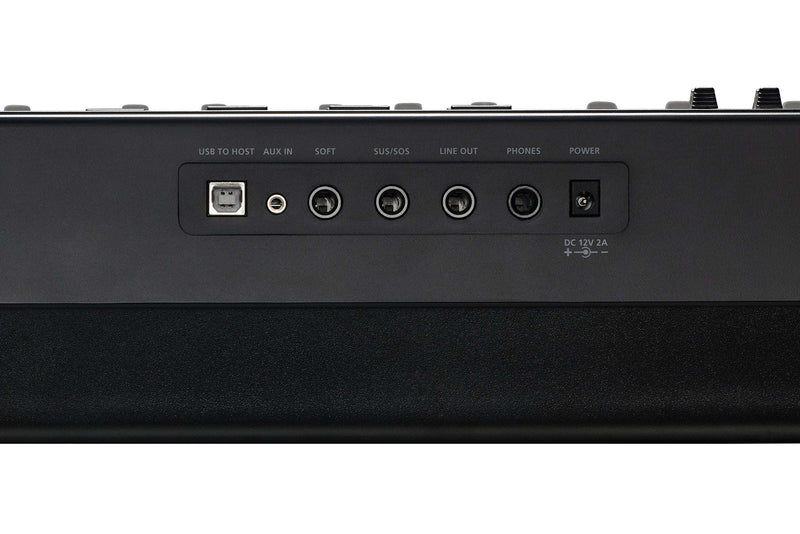 Kurzweil Ka E1 88-Key Weighted Hammer Action Digital Piano with 20 flagship Voices + Power Supply + Sustain Pedal (Black) - Musical Instrument Warehouse