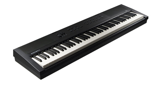 Kurzweil Ka E1 88-Key Weighted Hammer Action Digital Piano with 20 flagship Voices + Power Supply + Sustain Pedal (Black) - Musical Instrument Warehouse