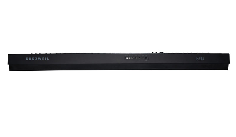 Kurzweil Ka E1 88-Key Weighted Hammer Action Digital Piano with 20 flagship Voices + Power Supply + Sustain Pedal (Black) - Musical Instrument Warehouse