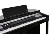 Kurzweil CUP P1 Home Digital Upright Piano | 88 Keys, Bluetooth+MIDI & USB Connectivity, Black Polish - Musical Instrument Warehouse