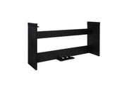 Kurzweil ST-3 Piano stand Compatible for Kurzweil KaE1 Series Piano, Wooden, Built-in three-pedal system with Soft, Sostenuto, and Sustain pedal Black - Musical Instrument Warehouse