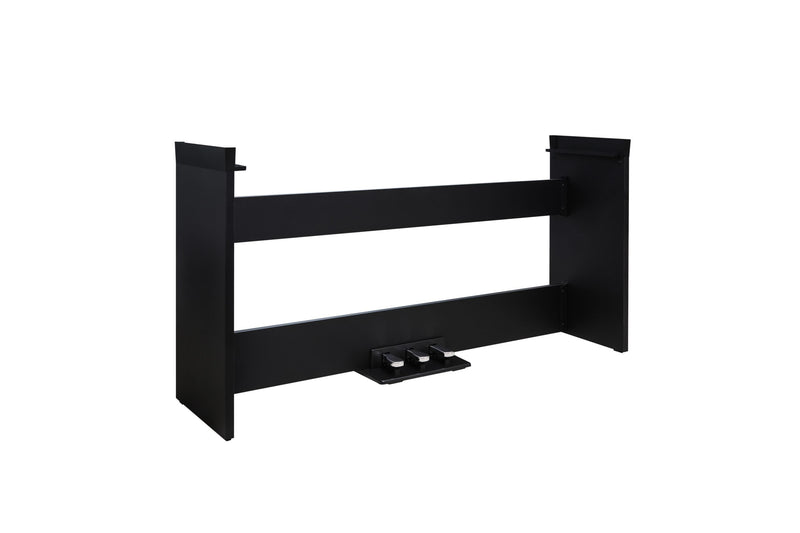Kurzweil ST-3 Piano stand Compatible for Kurzweil KaE1 Series Piano, Wooden, Built-in three-pedal system with Soft, Sostenuto, and Sustain pedal Black - Musical Instrument Warehouse