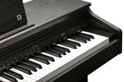 Kurzweil CUP E1 Home Digital Upright Piano | 88 Keys, Bluetooth+MIDI & USB Connectivity, Rosewood Finish - Musical Instrument Warehouse