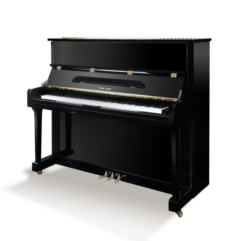 Young Chang 48″ Professional Upright Piano Ebony - YC121E - Musical Instrument Warehouse