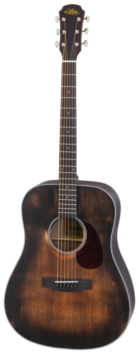 Aria Dreadnought 111DP Delta Player Muddy Brown - Musical Instrument Warehouse