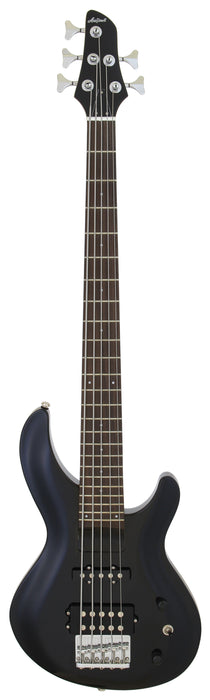Aria Pro II IGB-STD 5 String Electric Bass Guitar Metallic Black - Musical Instrument Warehouse