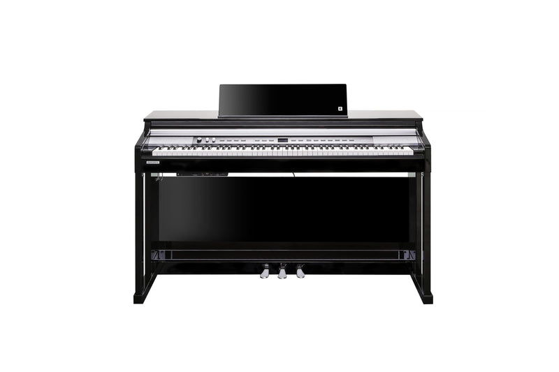 Kurzweil CUP P1 Home Digital Upright Piano | 88 Keys, Bluetooth+MIDI & USB Connectivity, Black Polish - Musical Instrument Warehouse