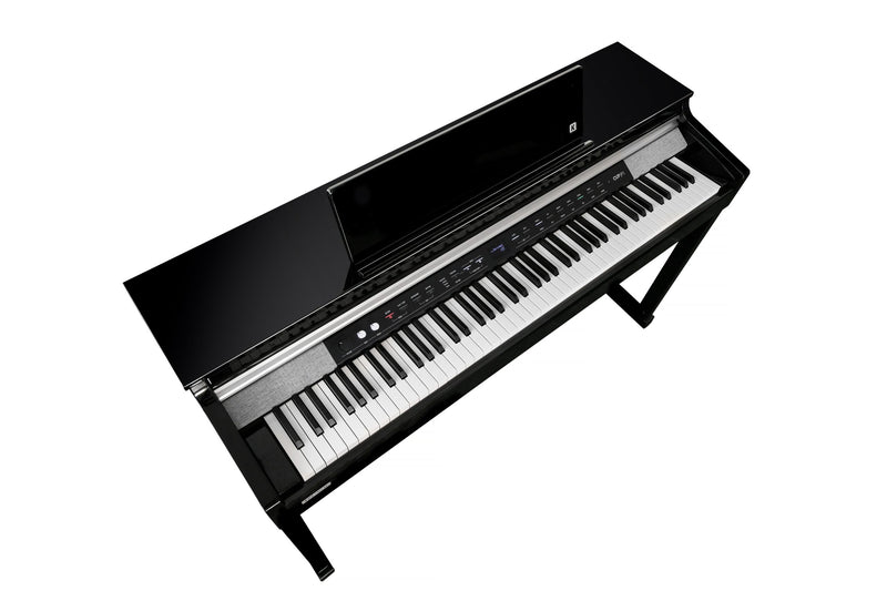 Kurzweil CUP P1 Home Digital Upright Piano | 88 Keys, Bluetooth+MIDI & USB Connectivity, Black Polish - Musical Instrument Warehouse