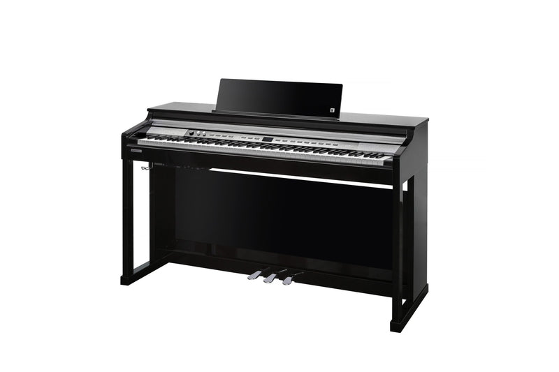 Kurzweil CUP P1 Home Digital Upright Piano | 88 Keys, Bluetooth+MIDI & USB Connectivity, Black Polish - Musical Instrument Warehouse