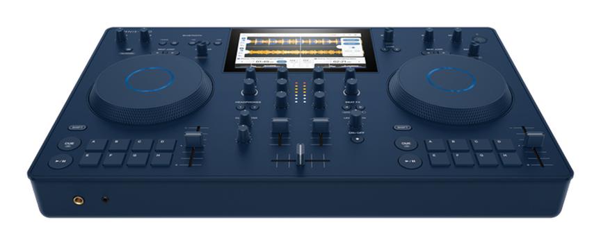 AlphaTheta Omnis-Duo 2-deck Portable All-In-One DJ System Blue