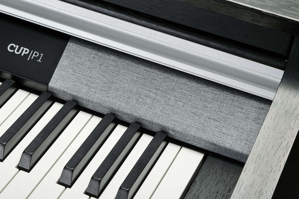 Kurzweil CUP P1 Home Digital Upright Piano | 88 Keys, Bluetooth+MIDI & USB Connectivity, Rosewood Finish - Musical Instrument Warehouse