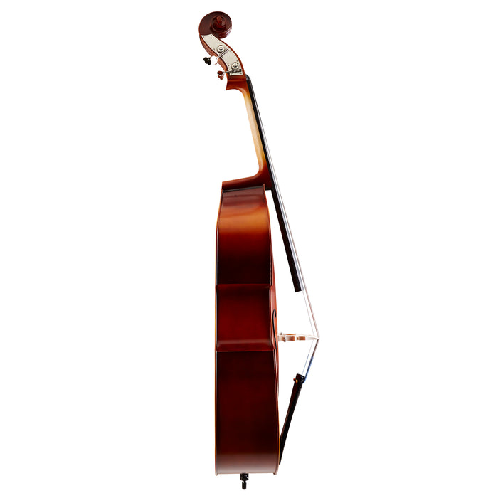 Bucharest KDB4134 Carved Double Bass 3/4 size Outfit - Musical Instrument Warehouse
