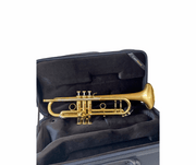 CarolBrass CTR-5060H-GSS-Bb-SLB Professional Bb Trumpet - Satin Lacquer Bell with Case - Musical Instrument Warehouse