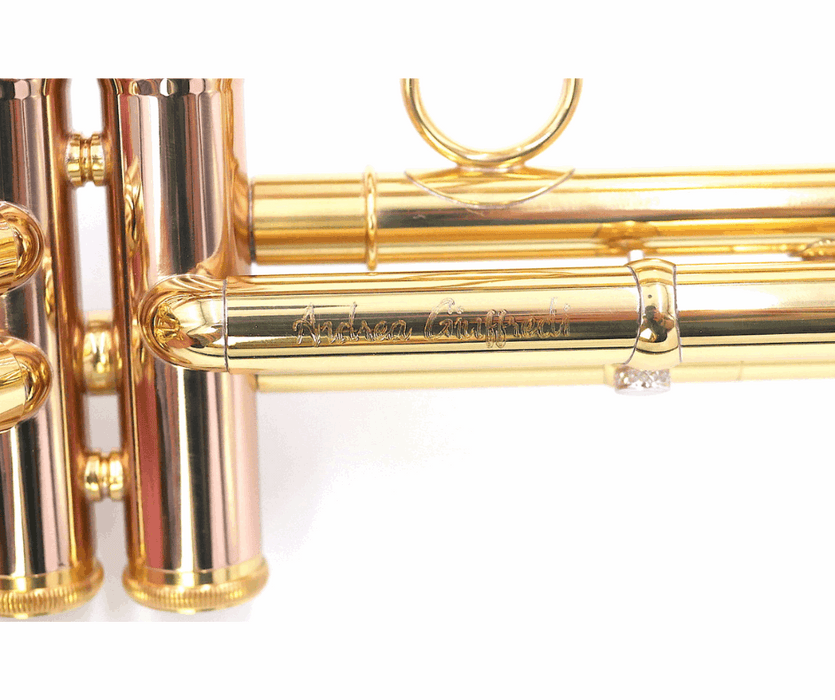 CarolBrass Signature Series Andrea Giuffredi "Commercial" Model Trumpet Lacquer Finish - Musical Instrument Warehouse