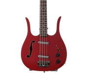 Danelectro Longhorn Semi-hollowbody Bass Guitar Red - D58LHB-RED - Musical Instrument Warehouse