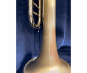CarolBrass CTR-5060H-GSS-Bb-SLB Professional Bb Trumpet - Satin Lacquer Bell with Case - Musical Instrument Warehouse