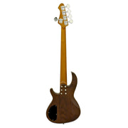 Aria Pro II 313-BB/5 -Detroit Electric Bass Guitar Bourbon Barrel Finish 5-Strings - Musical Instrument Warehouse