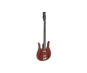 Danelectro Longhorn Semi-hollowbody Bass Guitar Red - D58LHB-RED - Musical Instrument Warehouse