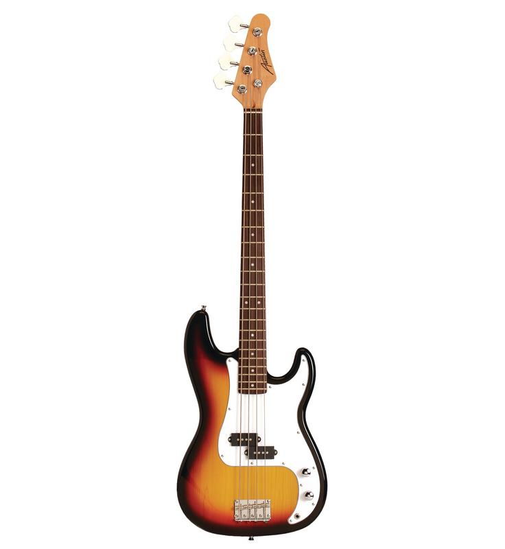 Austin APB200 Classic Double Cutaway Electric Bass Guitar - Musical Instrument Warehouse