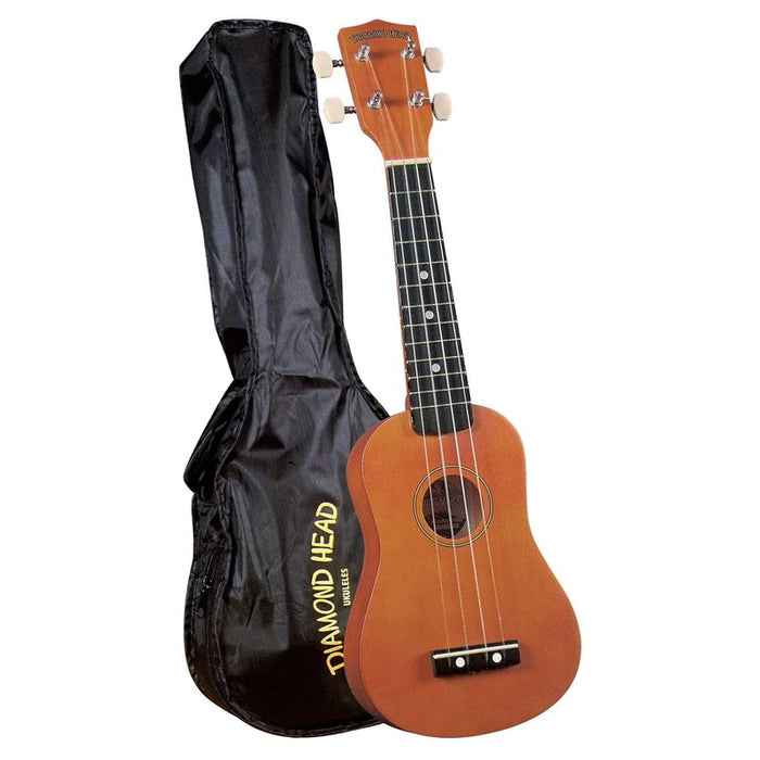 Diamond Head DU-101 Maple Soprano Ukulele with Bag Brown