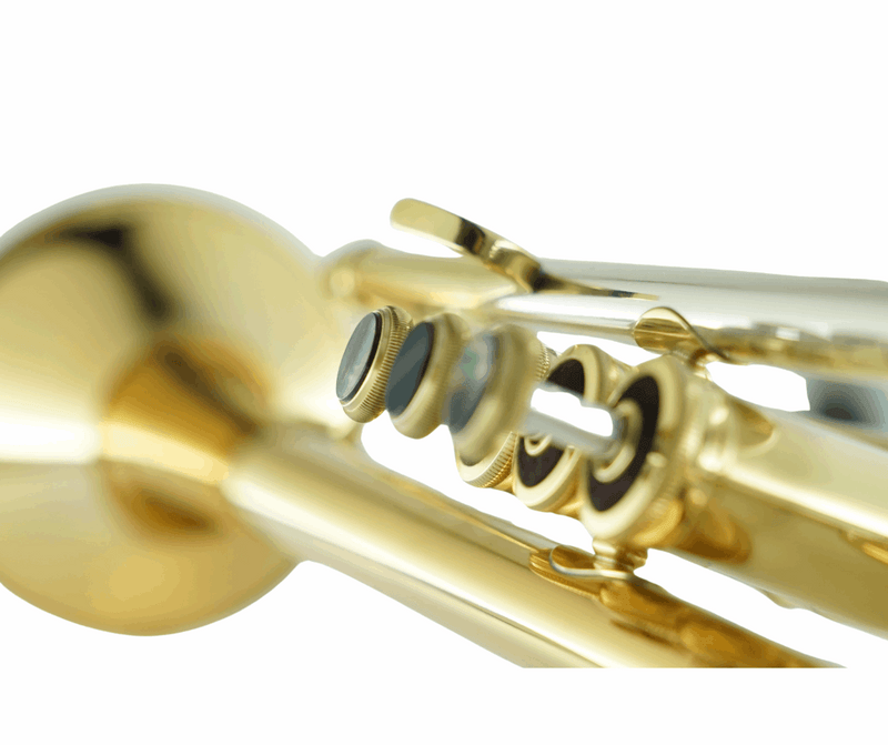 CarolBrass CTR-5060H-GSS-Bb-L Professional Bb Trumpet - Lacquer with Case - Musical Instrument Warehouse