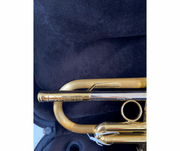 CarolBrass CTR-5060H-GSS-Bb-SLB Professional Bb Trumpet - Satin Lacquer Bell with Case - Musical Instrument Warehouse