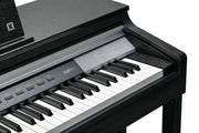 Kurzweil CUP P1 Home Digital Upright Piano | 88 Keys, Bluetooth+MIDI & USB Connectivity, Rosewood Finish - Musical Instrument Warehouse