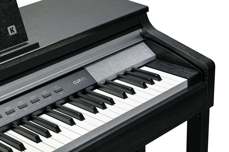 Kurzweil CUP P1 Home Digital Upright Piano | 88 Keys, Bluetooth+MIDI & USB Connectivity, Rosewood Finish - Musical Instrument Warehouse