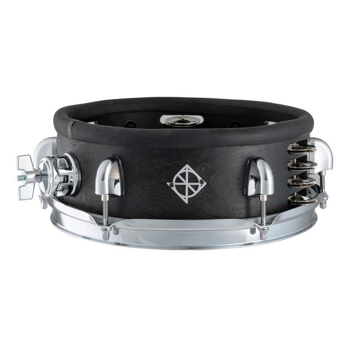 Little Roomer 3.5x10" Single Head Tambo Snare Drum with Jingles Black Coal