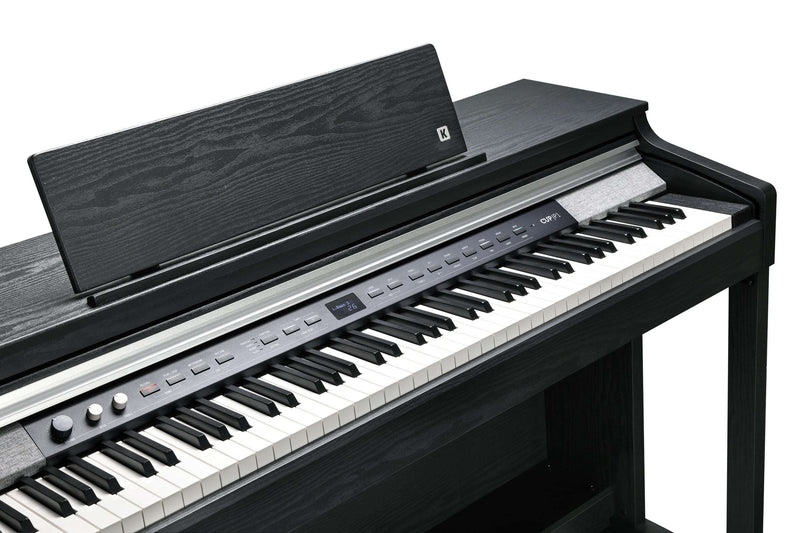 Kurzweil CUP P1 Home Digital Upright Piano | 88 Keys, Bluetooth+MIDI & USB Connectivity, Black - Musical Instrument Warehouse