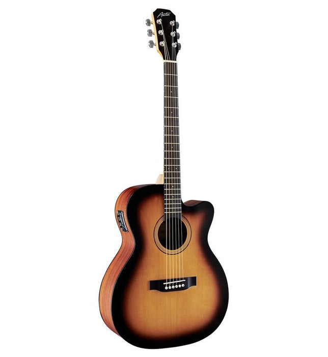 Austin AA25-OSEC-SB Acoustic Electric Orchestra w/ Cutaway, Satin Sunburst