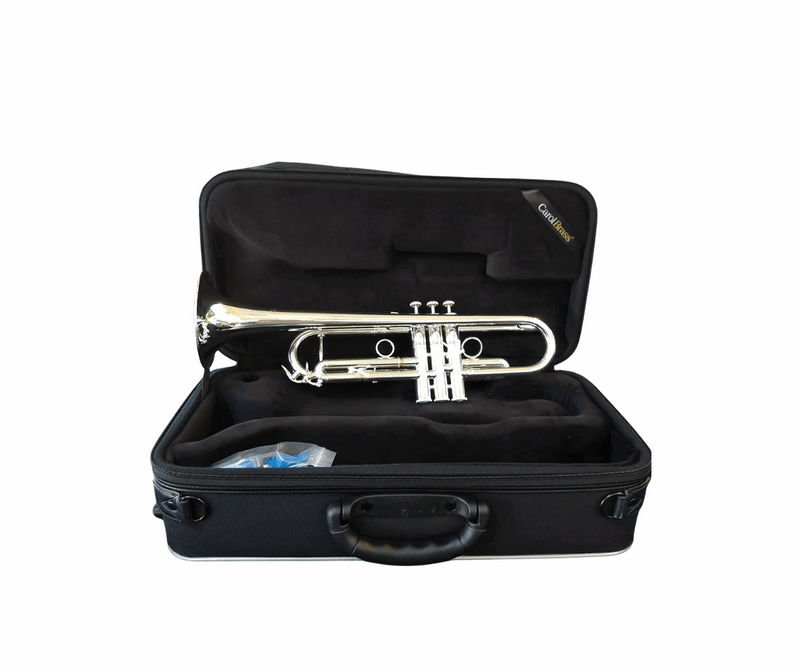 CarolBrass CTR-5000L-YST-Bb-S Trumpet Silver Plated - Musical Instrument Warehouse