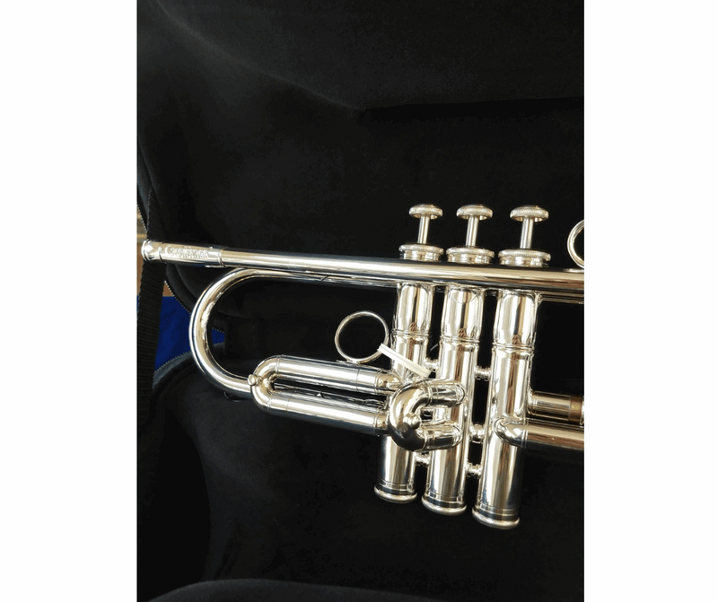 CarolBrass CTR-5000L-YST-Bb-S Trumpet Silver Plated - Musical Instrument Warehouse