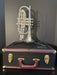 CarolBrass CCR-6880-GSS-Bb-S Professional Cornet with Case Silver - Musical Instrument Warehouse