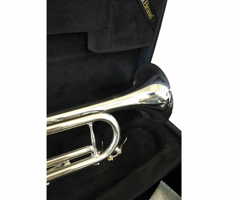 CarolBrass CTR-5000L-YST-Bb-S Trumpet Silver Plated - Musical Instrument Warehouse