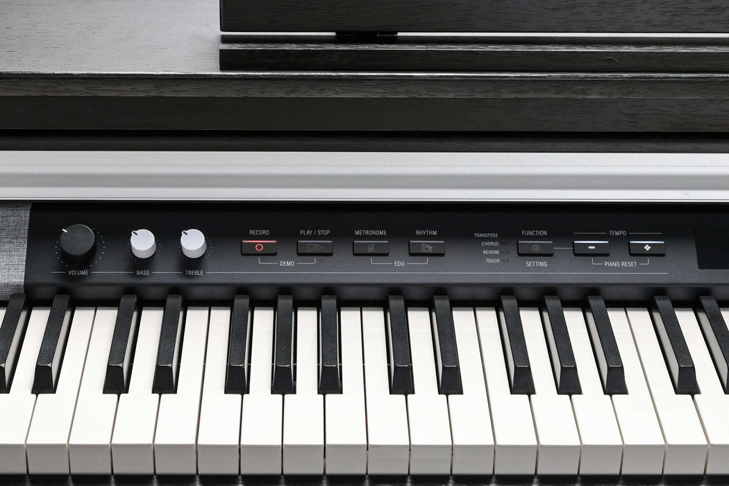 Kurzweil CUP P1 Home Digital Upright Piano | 88 Keys, Bluetooth+MIDI & USB Connectivity, Rosewood Finish - Musical Instrument Warehouse