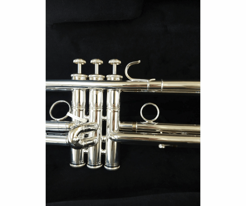 CarolBrass CTR-5000L-YST-Bb-S Trumpet Silver Plated - Musical Instrument Warehouse