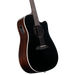 Alvarez AD70ce Dreadnought Acoustic Electric Guitar Blacktop with Cutaway - Musical Instrument Warehouse