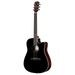 Alvarez AD70ce Dreadnought Acoustic Electric Guitar Blacktop with Cutaway - Musical Instrument Warehouse