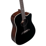 Alvarez AD70ce Dreadnought Acoustic Electric Guitar Blacktop with Cutaway - Musical Instrument Warehouse