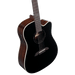 Alvarez AD70ce Dreadnought Acoustic Electric Guitar Blacktop with Cutaway - Musical Instrument Warehouse