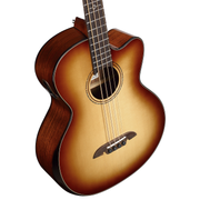 Alvarez AEB70ce Armrest Shadowburst Artist Elite Acoustic Electric Bass Guitar with Cutaway - Musical Instrument Warehouse