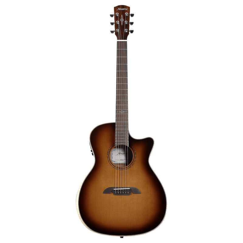 Alvarez AEG99ce Armrest Shadowburst Artist Elite Grand Auditorium Acoustic Electric Guitar with Cutaway - Musical Instrument Warehouse
