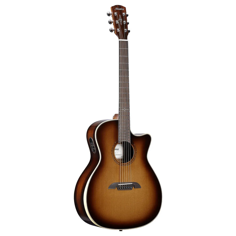 Alvarez AEG99ce Armrest Shadowburst Artist Elite Grand Auditorium Acoustic Electric Guitar with Cutaway - Musical Instrument Warehouse