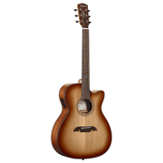 Alvarez AF60ce Shadowburst Folk/OM Acoustic-Electric Guitar with Cutaway - Musical Instrument Warehouse