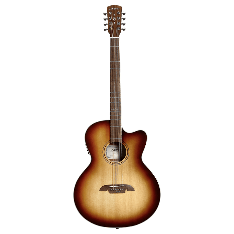 Alvarez ABT60ce Artist Baritone Guitar Acoustic Electric 8 String with Cutaway - Musical Instrument Warehouse