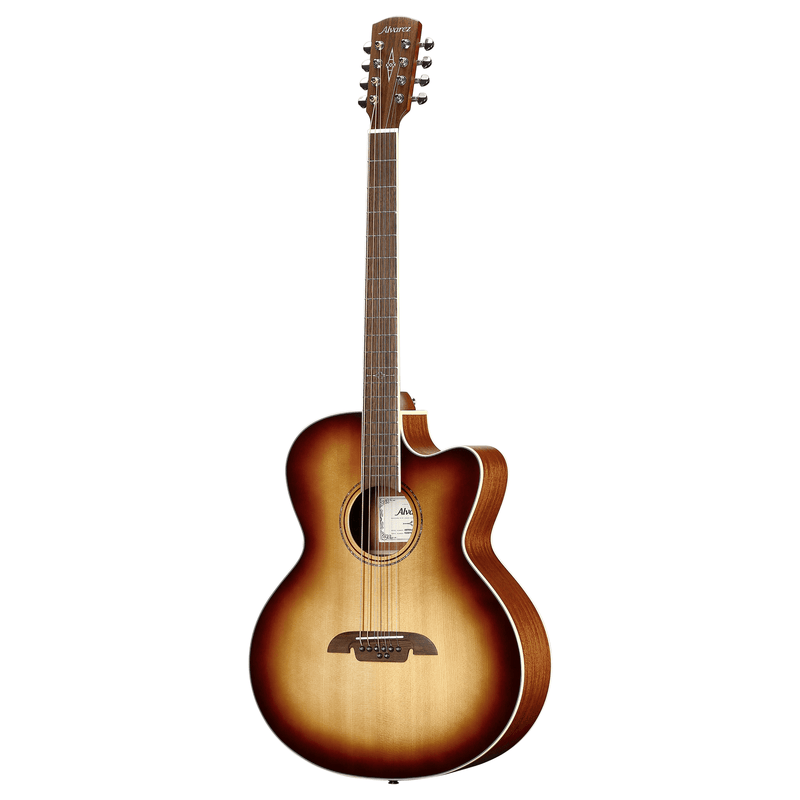 Alvarez ABT60ce Artist Baritone Guitar Acoustic Electric 8 String with Cutaway - Musical Instrument Warehouse