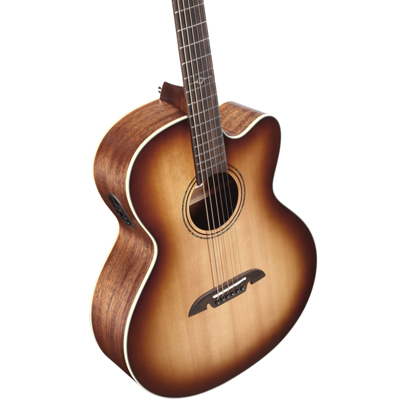 Alvarez ABT60ce Artist Baritone Acoustic Electric Guitar with Cutaway Shadowburst - Musical Instrument Warehouse