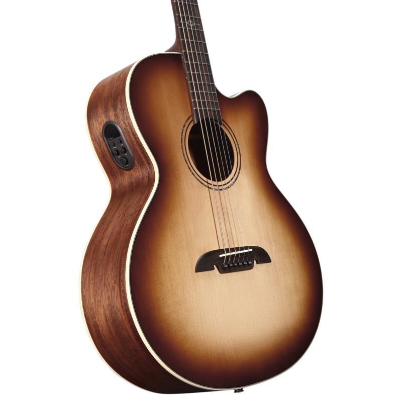 Alvarez ABT60ce Artist Baritone Acoustic Electric Guitar with Cutaway Shadowburst - Musical Instrument Warehouse
