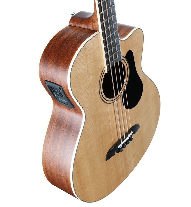 Alvarez Artist AB60CE Acoustic-Electric Bass Guitar with Cutaway Natural Finish - Musical Instrument Warehouse